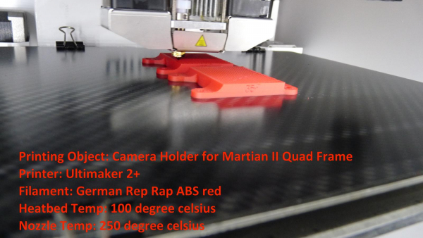 Carbon Dauerdruckplatte 200 mm x 200 mm für Prusa