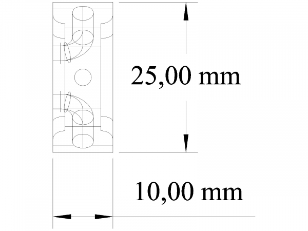 Antenna Holder small ABS black