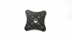 Motormount 40 x 40 mm 1,5 mm carbon fiber